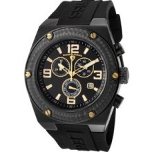 Swiss Legend 30025-BB-01-GA Men's Throttle Chronograph Black Dial Blac