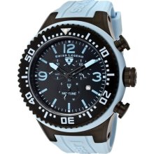 SWISS LEGEND Watches Men's Neptune Chronograph Black Dial Black IP Cas