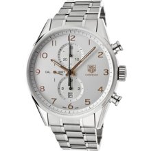 Tag Heuer Watches Men's Carrera Chronograph Automatic Silver Dial Stai