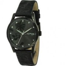 Tattoo Watches BS-BK Bliss with 3 Hand Quartz Movement - Black