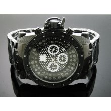 Techno Master 0.25CT Diamonds 50MM Black case Watch TM-2115