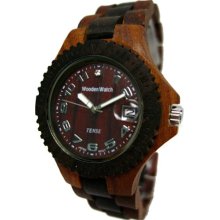 Tense Wood Mens Sandal Wood Watch - Wood Bracelet - Wood Dial - G4100SD