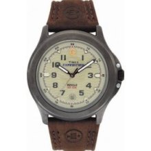 Timex Men Expedition Brown Leather Strap Watch T47012