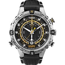 Timex Men's Intelligent Quartz Tide-Temp-Compass with Black Dial and