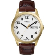 Timex Men's Leather Watch - Brown