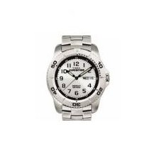 Timex Men's T46601 Expedition Easy Set Alarm Silver-tone Stainless Steel Watch