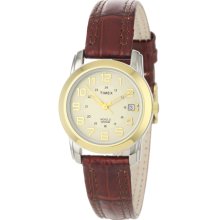 Timex T2N436 Women's Elevated Classics Sport Chic Gold Tone Dial Two T