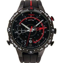 TIMEX Tide/Temp/Compass Watch - Full Size - Black/Red