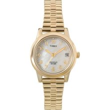 Timex Women's T2M827 Classic Gold-Tone Expansion Band Stainless Steel Bracelet Watch