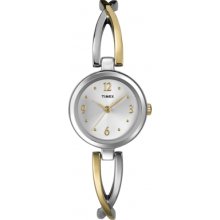 Timex Women's T2N839 Classics Bracelet Silver-Tone Dial Watch