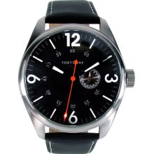 TOKYObay Jazz Watch - Black with Black Leather Strap