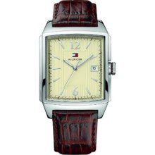 Tommy Hilfiger Men's Brown Leather Strap 1710280 Watch