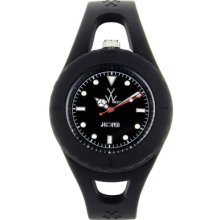 ToyWatch Watches Women's Black Dial Black Silicone Black Silicone/Bla