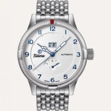 Tutima, Grand Classic Big Date, Reserve, steel, white/blue, 627-02