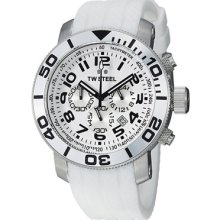 TW Steel Watches Men's White Dial White Rubber White Rubber/White Dia