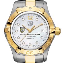 UChicago Women's TAG Two-Tone Aquaracer w/ Diamonds