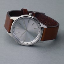 Uniform Wares 251 Watch Brushed Steel & Walnut