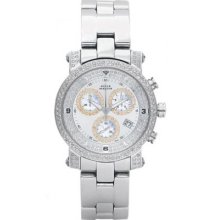 Unisex Stainless Steel Watches with 2 Row Diamond Dial 11-8W #103