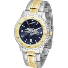 University of Nevada Reno Men's Stainless Steel and Gold Tone Watch