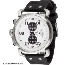 Vestal USS Observer Chrono Watch - Black/Silver/White-Black OBCS004