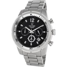 Victory Instruments V-corso Stainless Steel Analog Chronograph Watch 5201-ss