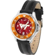 Virginia Tech Hokies Ladies Leather Wristwatch