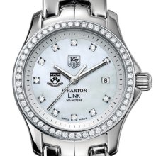 Wharton TAG Heuer Watch - Women's Link Watch w/ Diamond Bezel