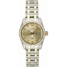 Women Sartego STGD85 Two Tone Stainless Steel Automatic Champagn ...