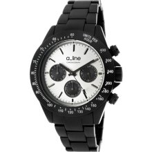 Women's Amore Chronograph Silver Dial Black Aluminum ...