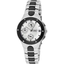 Women's Chronograph Silver Dial Stainless Steel ...