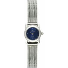 Women's Petite Dress Blue Dial Mesh Band