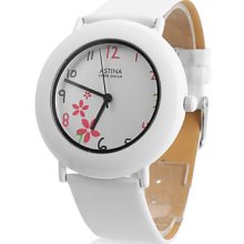 Women's PU Analog Quartz Wrist Watch gz1124 (White)