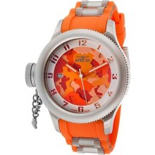 Women's Russian Diver Orange Camouflage Dial Orange Polyurethane ...