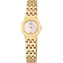 Women's Stainles Steel Gold Tone Dress Watch