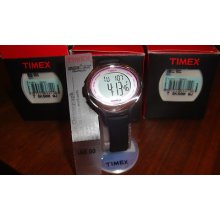 Womens Timex Ironman Triathlon 50 Lap T5k500 Sport Sleek Black Watch $60
