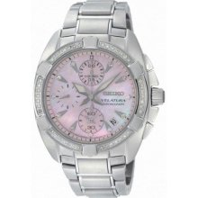 Women's Velatura Mother of Pearl Dial Quartz Chronograph Diamonds