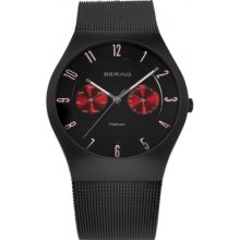 11939-229 Bering Time Mens Black Multifunction Watch