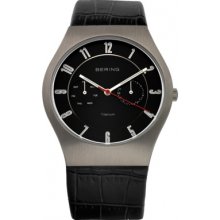 11939-472 Bering Time Mens Black Multifunction Watch