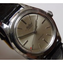 1960' Borel - Mallard Men's Swiss Made Silver17Jwl Very Clean Watch w/ Strap