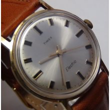 1969 Timex Men's Gold Electric Watch w/ Strap