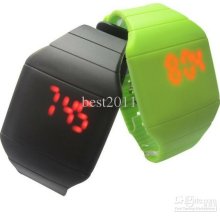 2013 New Fashion Slim Touch Watch, Touch Screen Led Watch The Plasti