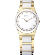 32230-751 Bering Time Ladies Ceramic White Gold Watch