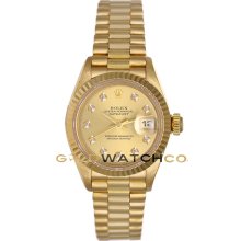 69178 President 18K Yellow Gold Model Champ Diamond Dial