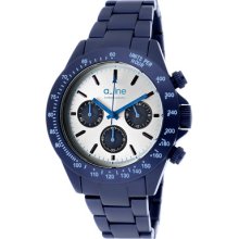 a_line Watches Women's Amore Chronograph Silver Dial Navy Blue Aluminu