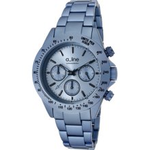 A_Line Women's Amore Chronograph Light Blue Dial Light Blue Aluminum