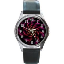 Abstract GraphicRound Metal Watch 30