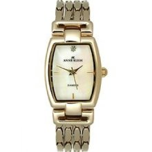 AK Anne Klein Women's 10-9896MPGB Gold-Tone Bracelet Watch ...