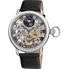 Akribos XXIV Men's Dual Time Mechanical Watch