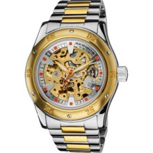 Akribos XXIV Men's Skeleton Automatic Bracelet