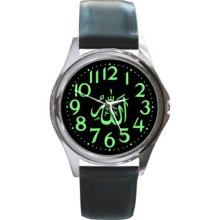 Allah Green Unisex Round Metal Watch Gift model 26401256 - Green - Metal